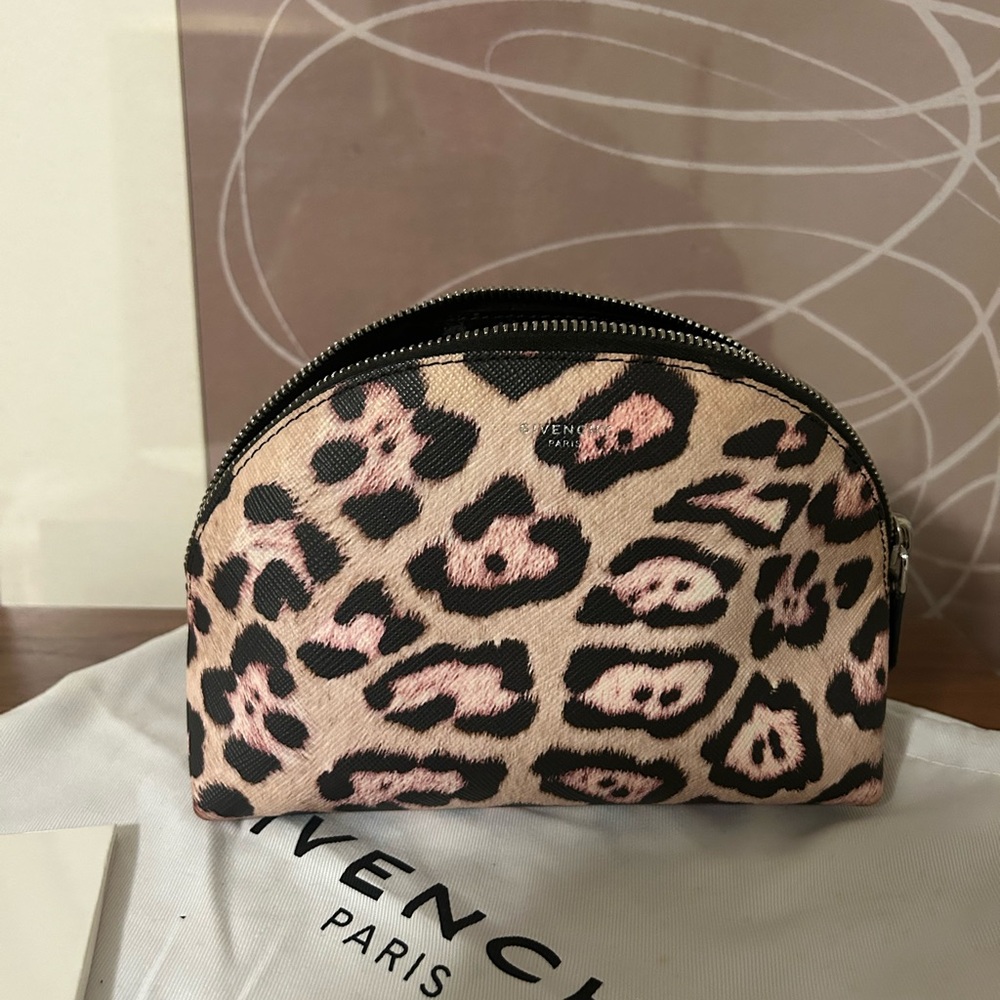 Givenchy Leopard Print Cosmetic Pouch